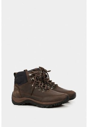 Botas Zimbawe Outdoor De Cuero Rústico Para Hombre Combinadas