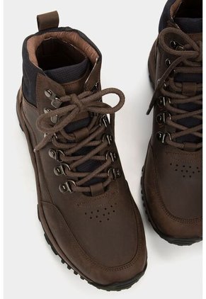Botas Zimbawe Outdoor De Cuero Rústico Para Hombre Combinadas