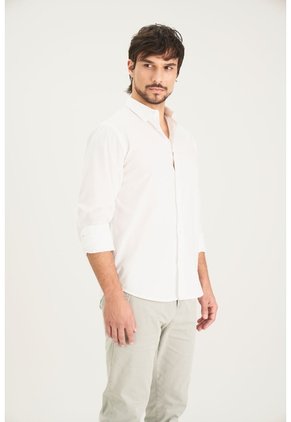 Camisa En Popelina Para Hombre Semifitted Camisa En Popelina Para Hombre Semifitted Blanco S VÉLEZ