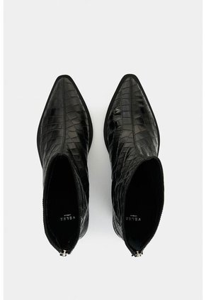 Botín En Cuero Croco Para Mujer Arizona Botín En Cuero Croco Para Mujer Arizona Negro 35 VÉLEZ