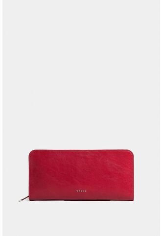 Porta Chequera Angola De Cuero Para Mujer Brillo Natural Porta Chequera Angola De Cuero Para Mujer Brillo Natural Rojo VÉLEZ Vélez