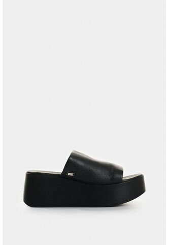 Sandalia Plataforma De Cuero Para Mujer Venus Sandalia Plataforma De Cuero Para Mujer Venus Negro 36 VÉLEZ Vélez