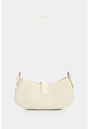 Bowling En Lona Y Cuero Para Mujer Nácar Bowling En Lona Y Cuero Para Mujer Nácar Blanco VÉLEZ