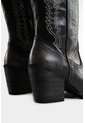 Botas Texanas Riveros De Cuero Para Mujer Bordado Decorativo Botas Texanas Riveros De Cuero Para Mujer Bordado Decorativo Negro 38 VÉLEZ de Vélez