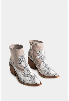 Botines Amanita De Cuero Para Mujer Cortes Gamuza Botines Amanita De Cuero Para Mujer Cortes Gamuza Gris 35 VÉLEZ