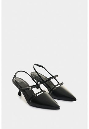 Tacones Cerrados Brielle De Cuero Folia Para Mujer Brillo Tacones Cerrados Brielle De Cuero Folia Para Mujer Brillo Negro 41 VÉLEZ