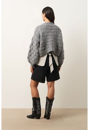 Cardigan Tejido Para Mujer Luzia Cardigan Tejido Para Mujer Luzia Gris XS VÉLEZ