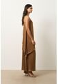 Vestido Loa Maxi Con Efecto Satinado Para Mujer Vestido Loa Maxi Con Efecto Satinado Para Mujer Miel 10 VÉLEZ de Vélez