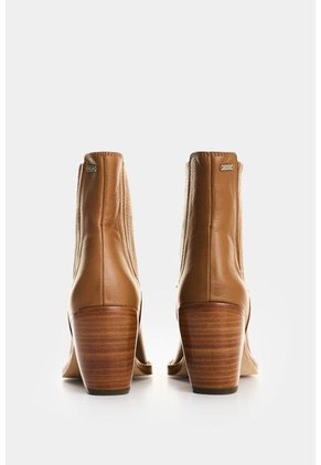 Botines De Cuero Para Mujer Solaris Botines De Cuero Para Mujer Solaris Miel 40 VÉLEZ