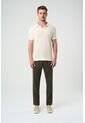 Pantalón Aron En Lino Para Hombre Ribete Cuero Pantalón Aron En Lino Para Hombre Ribete Cuero Verde Oliva 30 VÉLEZ de Vélez