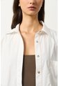 Camisa Manga Larga Oversized Para Mujer Claire Camisa Manga Larga Oversized Para Mujer Claire Blanco M VÉLEZ de Vélez
