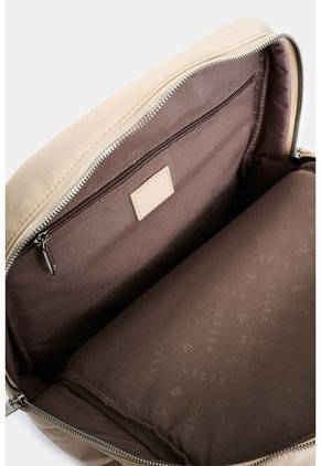 Morral Marfilo De Cuero Y Nylon Para Mujer Manija Trenzada Morral Marfilo De Cuero Y Nylon Para Mujer Manija Trenzada Blanco VÉLEZ