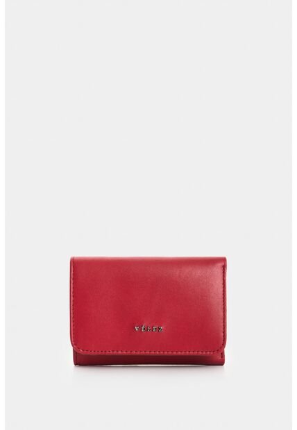 Billetera De Cuero Para Mujer Pequeña 2 Billetera De Cuero Para Mujer Pequeña 2 Rojo VÉLEZ