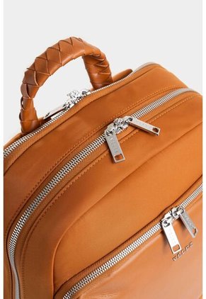 Morral Marfilo De Cuero Y Nylon Para Mujer Manija Trenzada Morral Marfilo De Cuero Y Nylon Para Mujer Manija Trenzada Miel VÉLEZ