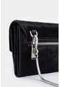 Porta Chequera Kauai De Cuero Pelo Para Mujer Corte Hexagonal Porta Chequera Kauai De Cuero Pelo Para Mujer Corte Hexagonal Negro VÉLEZ de Vélez