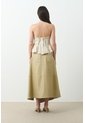 Falda De Cuero Asimétrica Para Mujer Cleo Falda De Cuero Asimétrica Para Mujer Cleo Beige 10 VÉLEZ de Vélez