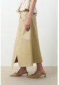Falda De Cuero Asimétrica Para Mujer Cleo Falda De Cuero Asimétrica Para Mujer Cleo Beige 10 VÉLEZ de Vélez