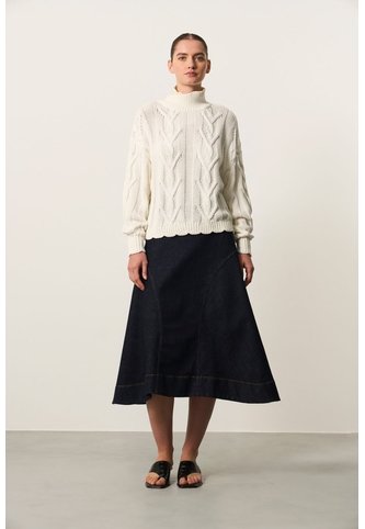Sweater Oversized Tejido En Algodón Para Mujer Cuma Sweater Oversized Tejido En Algodón Para Mujer Cuma Crema XS VÉLEZ Vélez