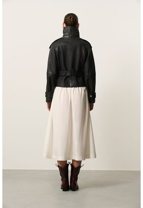 Chaqueta En Cuero Para Mujer Tavora Chaqueta En Cuero Para Mujer Tavora Negro M VÉLEZ