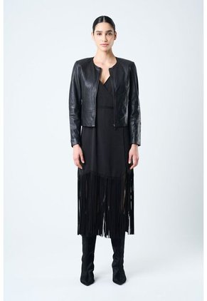 Chaqueta De Cuero Para Mujer Denver Chaqueta De Cuero Para Mujer Denver Negro S VÉLEZ