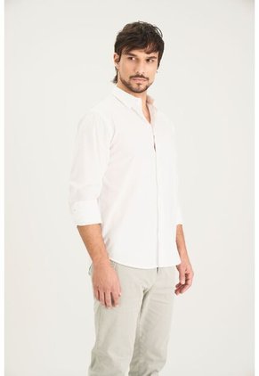 Camisa En Popelina Para Hombre Semifitted Camisa En Popelina Para Hombre Semifitted Blanco XL VÉLEZ