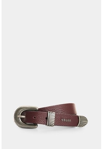 Cinturón Unifaz En Cuero Para Mujer Tierra Cinturón Unifaz En Cuero Para Mujer Tierra Vinotinto L VÉLEZ Vélez
