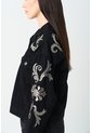 Chaqueta Trucker En Denim Y Cuero Para Mujer Soren Chaqueta Trucker En Denim Y Cuero Para Mujer Soren Negro XS VÉLEZ de Vélez
