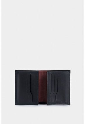 Billetera De Cuero Creta Vertical Negro Billetera De Cuero Creta Vertical Negro VÉLEZ