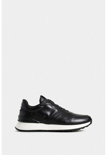 Tenis Cooper 3 De Cuero Para Hombre Spoiler En Contraste Tenis Cooper 3 De Cuero Para Hombre Spoiler En Contraste Negro 42 VÉLEZ