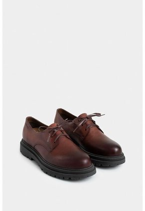 Zapatos De Cordón Arezzo De Cuero Para Hombre Efecto Envejecido Zapatos De Cordón Arezzo De Cuero Para Hombre Efecto Envejecido Vinotinto 43 VÉLEZ