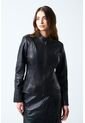 Chaqueta Rider De Cuero Para Mujer Fit Slim Chaqueta Rider De Cuero Para Mujer Fit Slim Negro XL VÉLEZ de Vélez