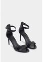 Sandalia Tacón Clavel De Cuero Para Mujer Amarre Al Tobillo Sandalia Tacón Clavel De Cuero Para Mujer Amarre Al Tobillo Negro 41 VÉLEZ de Vélez