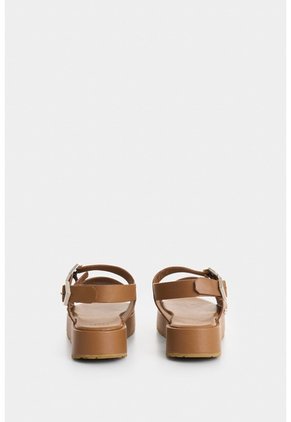 Sandalia Plataforma Maia De Cuero Para Mujer Hexágono Sandalia Plataforma Maia De Cuero Para Mujer Hexágono Miel 40 VÉLEZ
