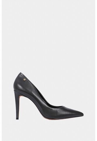 Tacones Cerrados De Cuero Liso Tacones Cerrados De Cuero Liso Negro 35 VÉLEZ Vélez