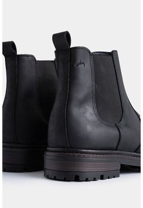 Botas Calgary Buthan De Cuero Para Hombre Silueta Chelsea Botas Calgary Buthan De Cuero Para Hombre Silueta Chelsea Negro 43 VÉLEZ