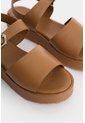 Sandalia Plataforma Maia De Cuero Para Mujer Hexágono Sandalia Plataforma Maia De Cuero Para Mujer Hexágono Miel 40 VÉLEZ de Vélez