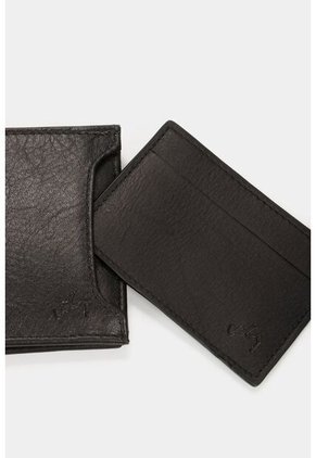 Billetera Arce De Cuero Para Hombre Tarjetero Extraible Billetera Arce De Cuero Para Hombre Tarjetero Extraible Negro VÉLEZ