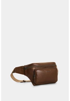 Riñonera Brunei 2 De Cuero Para Hombre Con Acabado Espazolado Riñonera Brunei 2 De Cuero Para Hombre Con Acabado Espazolado Miel VÉLEZ