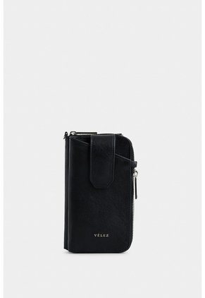 Porta Chequera Ibiza De Cuero Para Mujer Multifunción Porta Chequera Ibiza De Cuero Para Mujer Multifunción Negro VÉLEZ