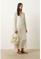 Vestido Maxi Tejido Ica Para Mujer Vestido Maxi Tejido Ica Para Mujer Crema 10 VÉLEZ de Vélez
