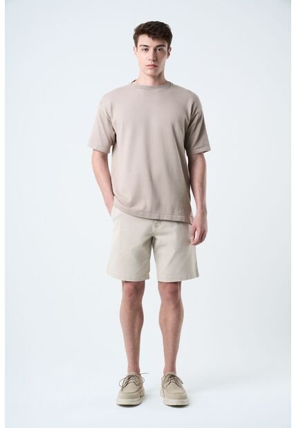 Bermuda Acacia En Drill Para Hombre Silueta Amplia Bermuda Acacia En Drill Para Hombre Silueta Amplia Crema 30 VÉLEZ