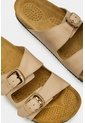 Sandalia Plana Pilos De Cuero Para Mujer Suela Corcho Sandalia Plana Pilos De Cuero Para Mujer Suela Corcho Beige 39 VÉLEZ de Vélez