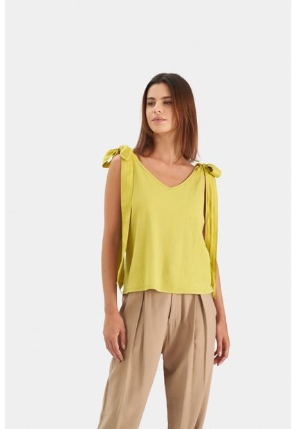 Camiseta Manga Sisa Tomillo Para Mujer Amarres Camiseta Manga Sisa Tomillo Para Mujer Amarres Verde Limon XS Vélez