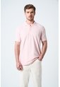 Polo Para Hombre Semi Fit Detalle Jacquard Polo Para Hombre Semi Fit Detalle Jacquard Rosado L VÉLEZ de Vélez