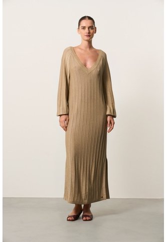 Vestido Tejido Para Mujer Nare Vestido Tejido Para Mujer Nare Arena 10 VÉLEZ Vélez