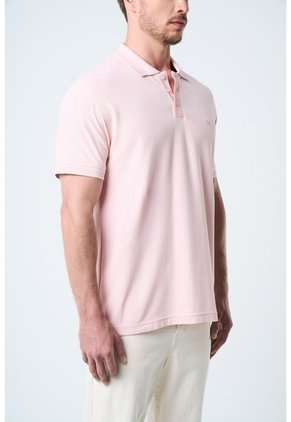 Polo Para Hombre Semi Fit Detalle Jacquard Polo Para Hombre Semi Fit Detalle Jacquard Rosado L VÉLEZ