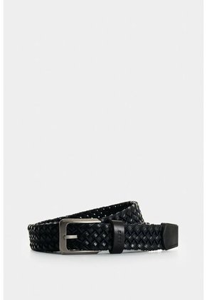 Cinturón Unifaz De Cuero Trenzado Para Hombre Bruma Cinturón Unifaz De Cuero Trenzado Para Hombre Bruma Negro 32 VÉLEZ