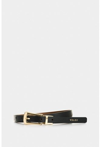 Cinturón Doble Faz De Cuero Para Mujer Vestigio Cinturón Doble Faz De Cuero Para Mujer Vestigio Negro M VÉLEZ Vélez