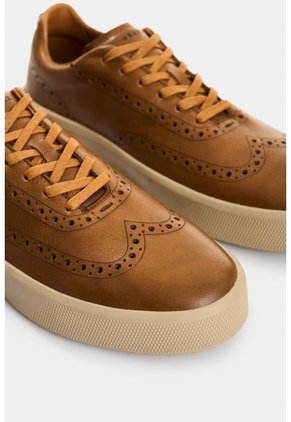 Zapatos De Cordón De Cuero Para Hombre Ocean Zapatos De Cordón De Cuero Para Hombre Ocean Miel 42 VÉLEZ