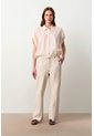 Camisa Manga Corta En Lino Para Mujer Faro Camisa Manga Corta En Lino Para Mujer Faro Crema M VÉLEZ de Vélez